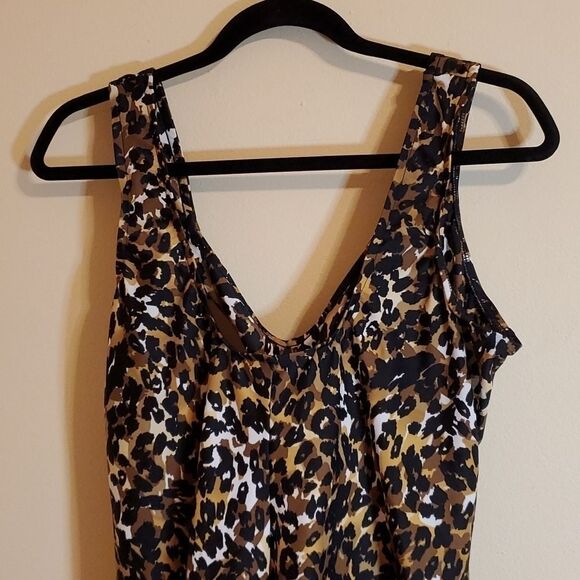 Rose Marie Reid animal print one piece swimsuit size 22W - Picture 5 of 9
